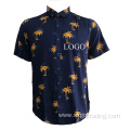 Deep color men's viscosa shirt With Exquisite Workmanship